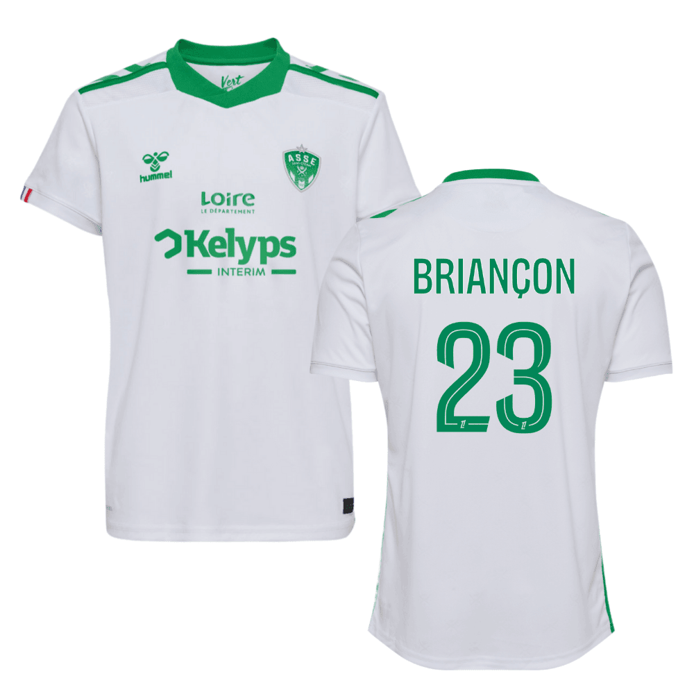 Anthony Briançon 23 AS Saint-Étienne 2024/25 Away Men Jersey - White