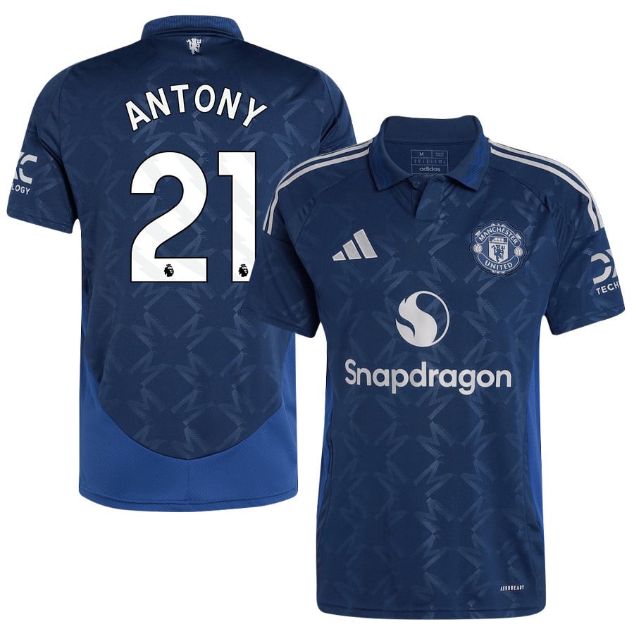 Antony 21 Manchester United 2024/25 Away Jersey - Men, Blue