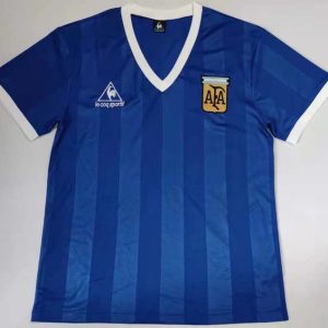 Argentina 1986 Away Retro Men Jersey - Blue