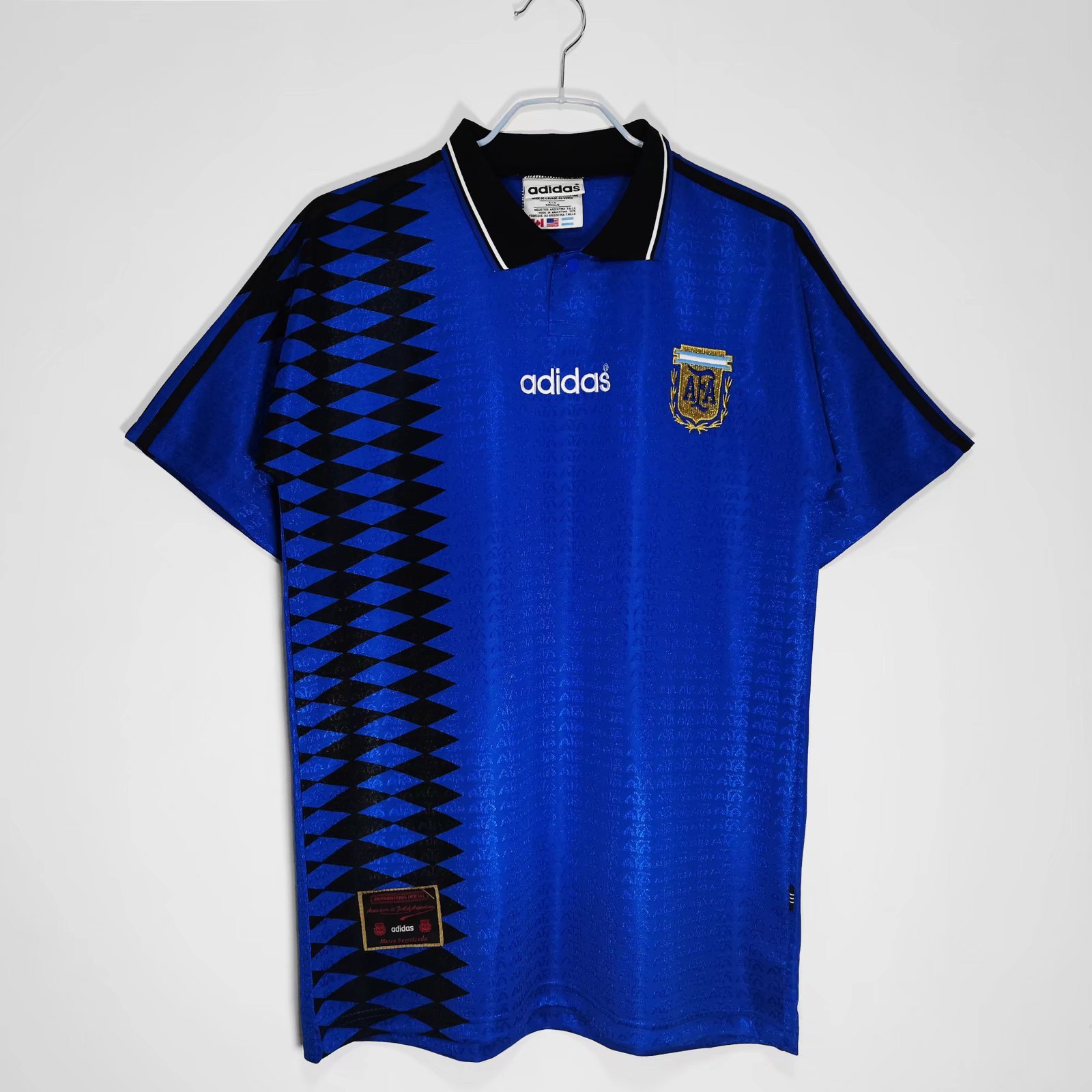 Argentina 1994 Away Retro Men Jersey - Blue