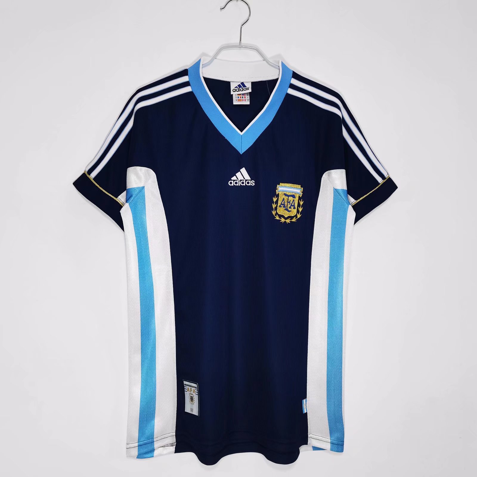 Argentina 1998 Away Retro Men Jersey - Navy