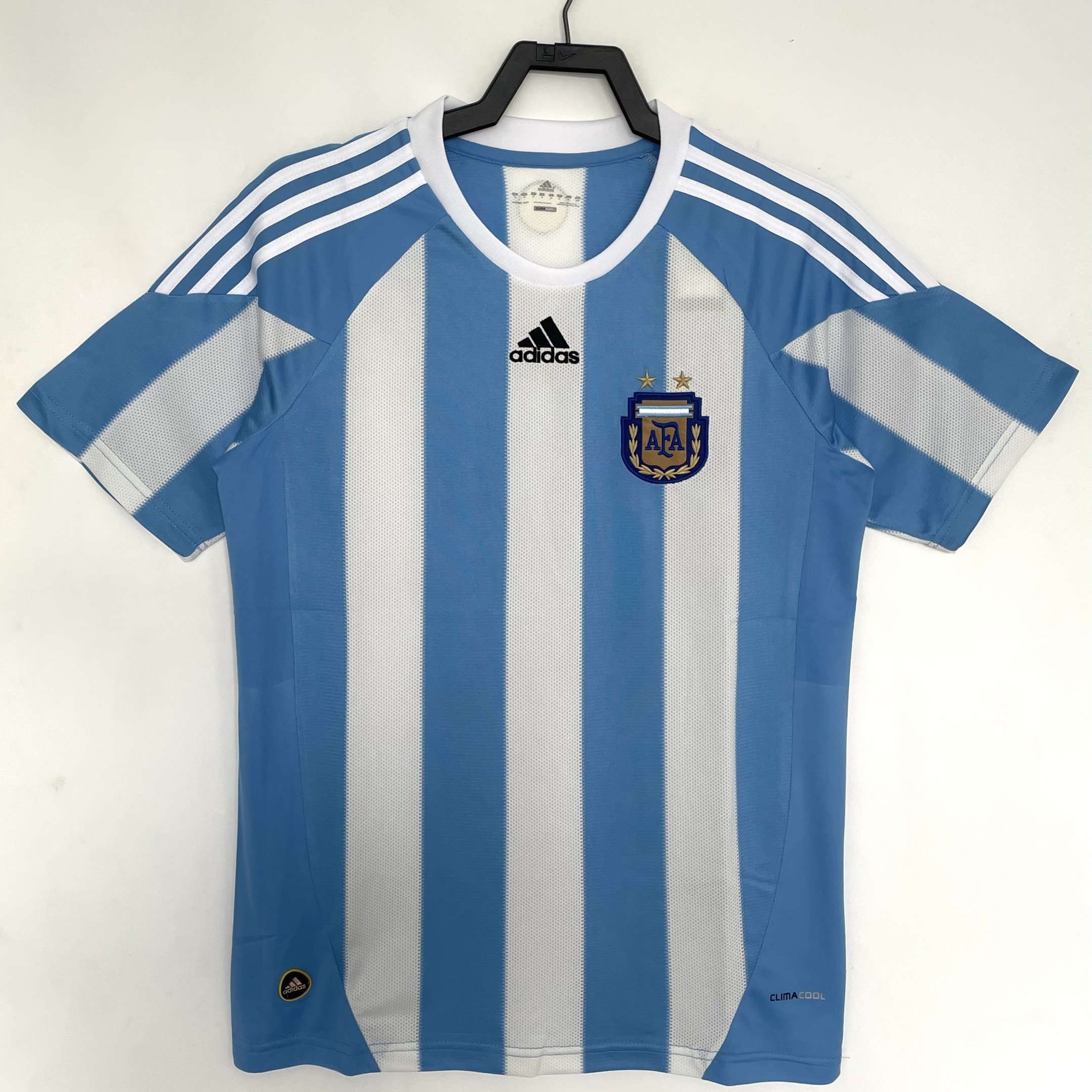 Argentina 2010 Home Retro Men Jersey - Blue/White