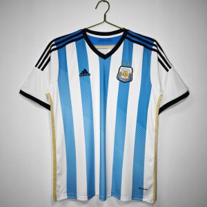 Argentina 2014 Home Retro Men Jersey - Sky Blue