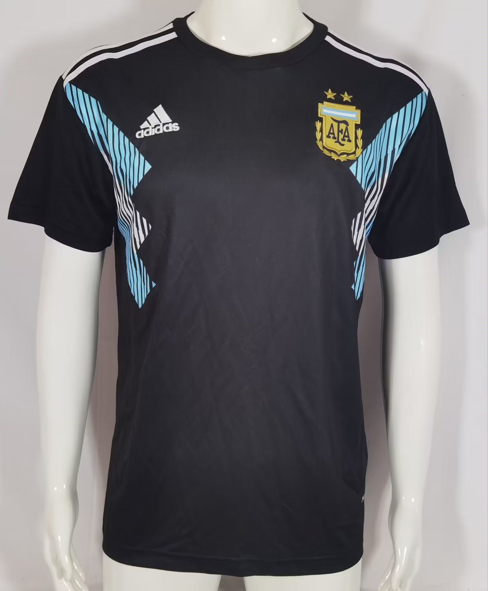 Argentina 2018 Away Retro Men Jersey – Black