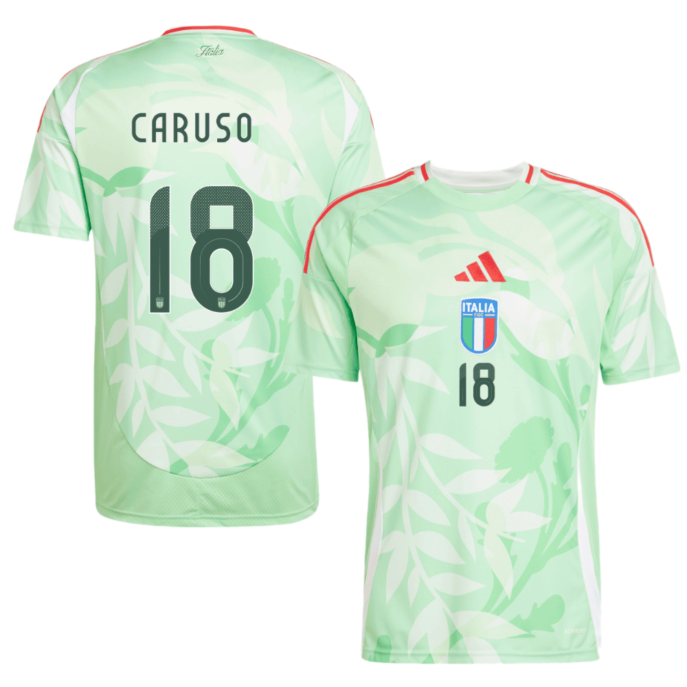 Arianna Caruso 18 Italy Women's National Team 2025/26 Away Men Jersey - Green