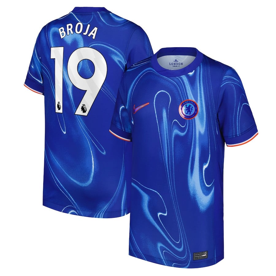 Armando Broja 19 Chelsea 2024/25 Home YOUTH Jersey - Blue