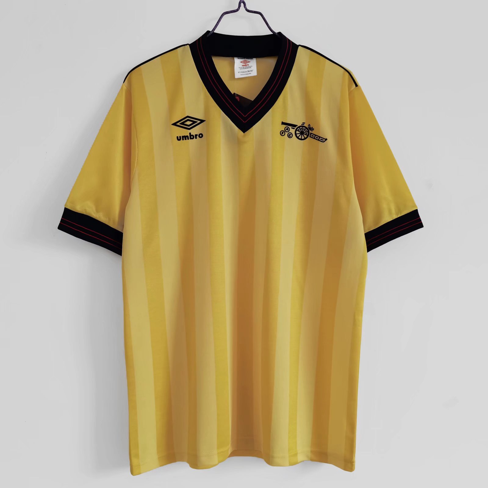 Arsenal 1983/86 Away Retro Men Jersey - Yellow