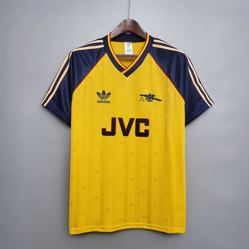 Arsenal 1988/90 Away Retro Men Jersey - Yellow