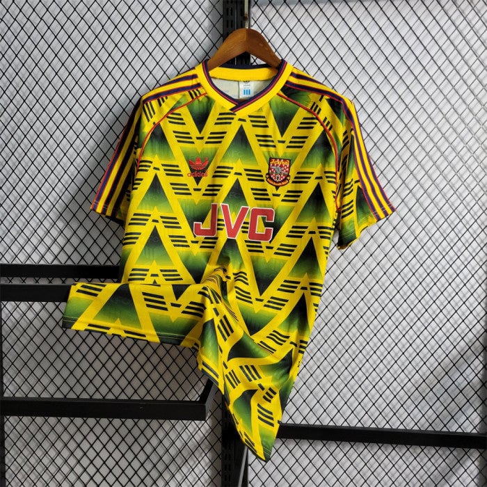 Arsenal 1991/93 Away Retro Men Jersey - Yellow
