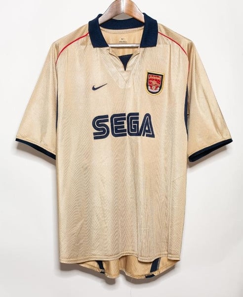 Arsenal 2001/02 Away Retro Men Jersey – Yellow