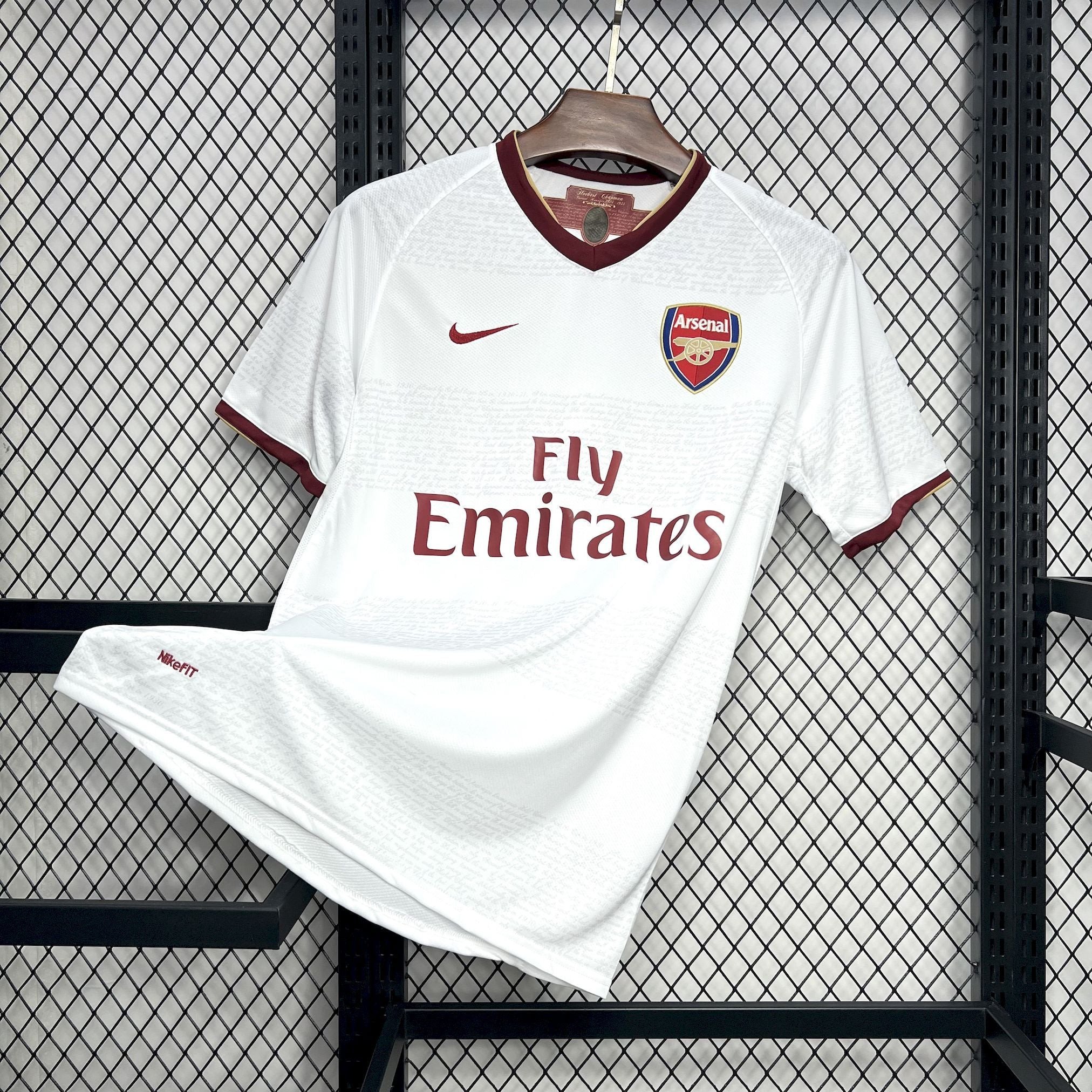Arsenal 2007/08 Away Retro Men Jersey - White