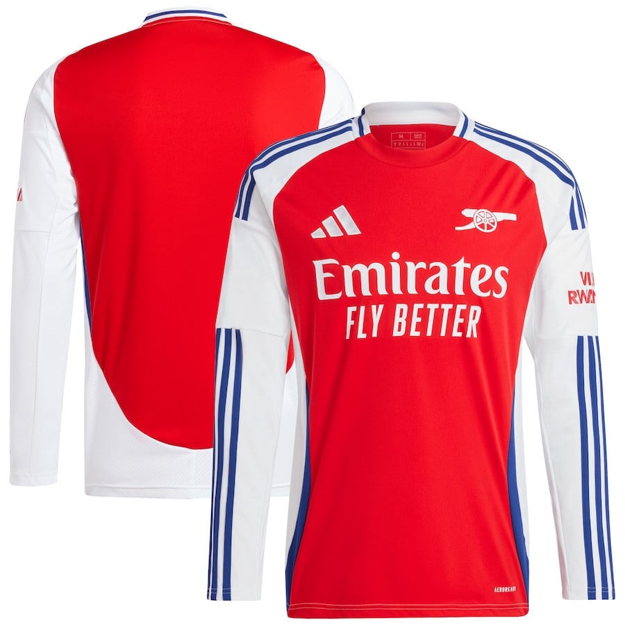 Arsenal 2024/25 Home Long Sleeve Men Jersey - Red