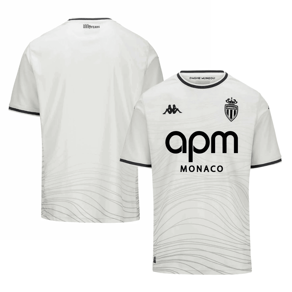 AS Monaco 2024/25 Third Men Jersey - White
