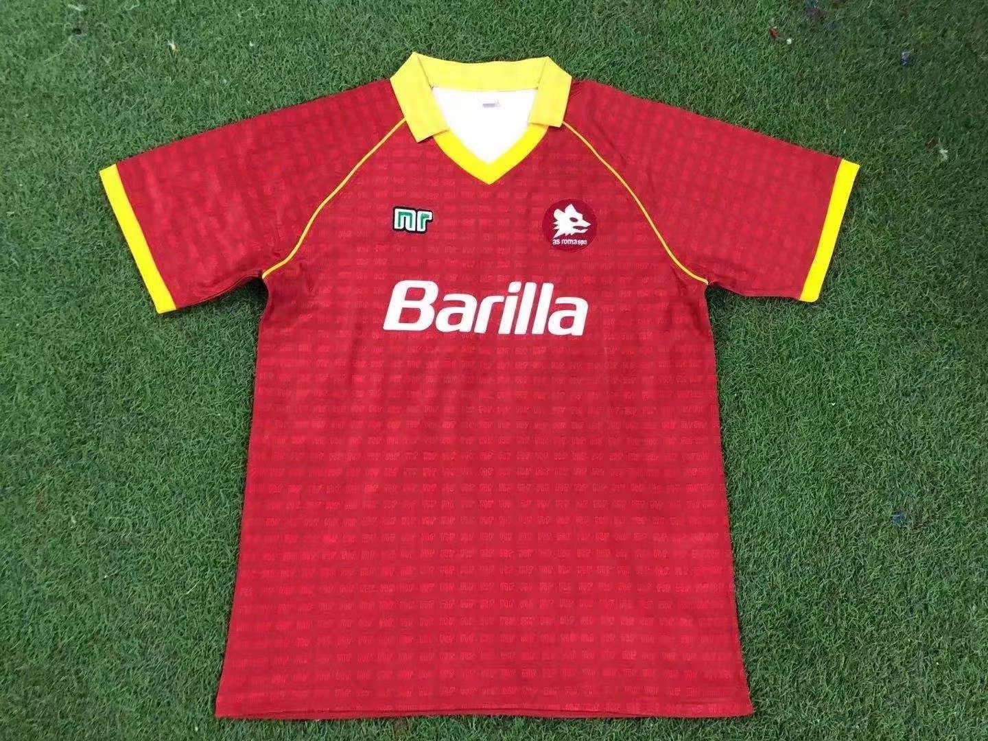 AS Roma 1990/91 Home Retro Men Jersey – Red