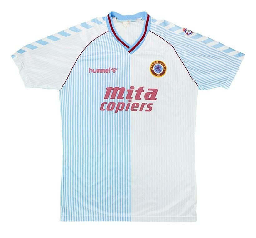 Aston Villa 1987/88 Away Retro Men Jersey – White