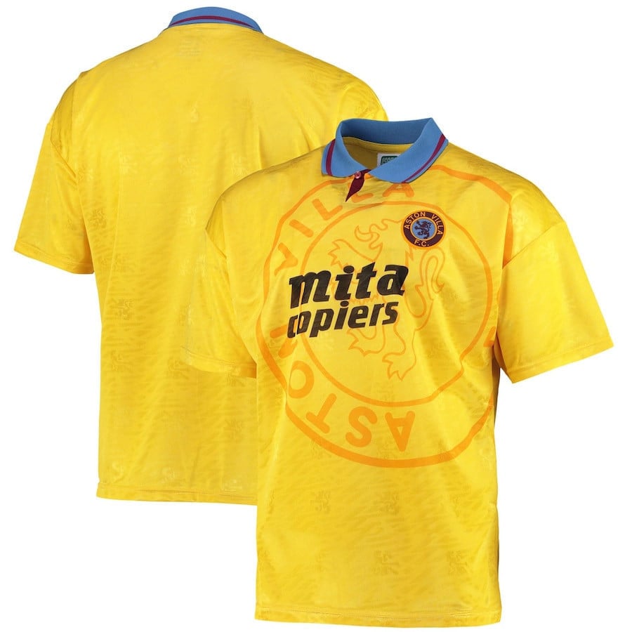 Aston Villa 1990 Third Jersey - Men, Yellow