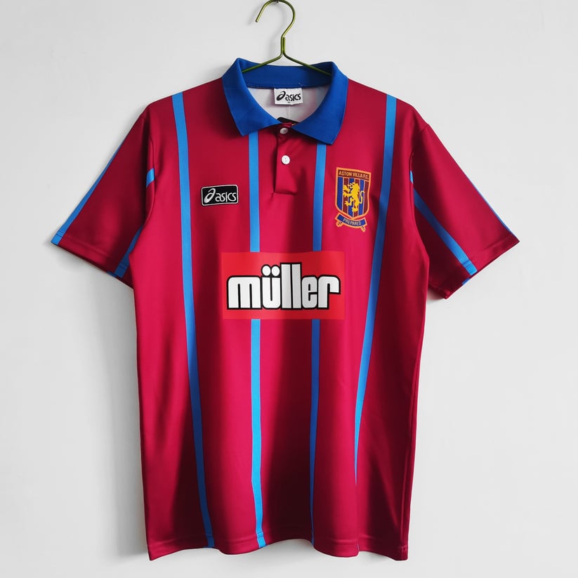 Aston Villa 1993/95 Home Retro Men Jersey - Red
