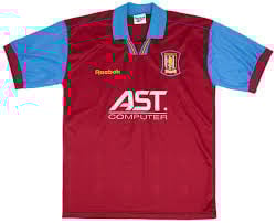 Aston Villa 1995/97 Home Retro Men Jersey - Crimson