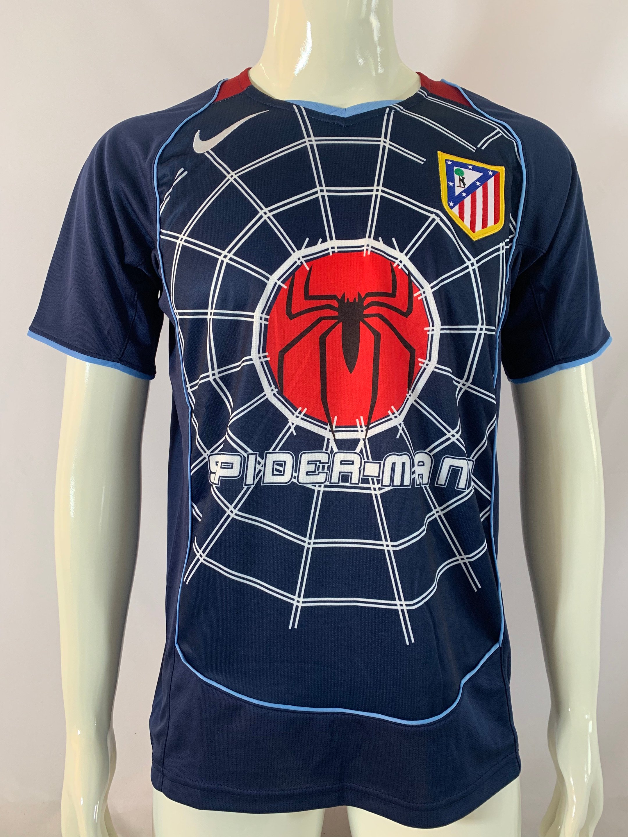 Atlético de Madrid 2004/05 Away Retro Men Jersey – Navy