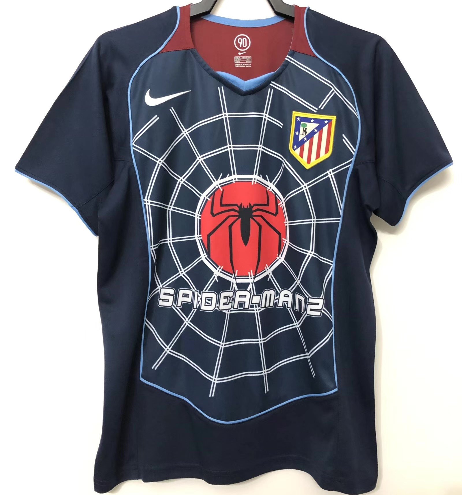 Atlético de Madrid 2004/05 Away Retro Men Jersey – Navy