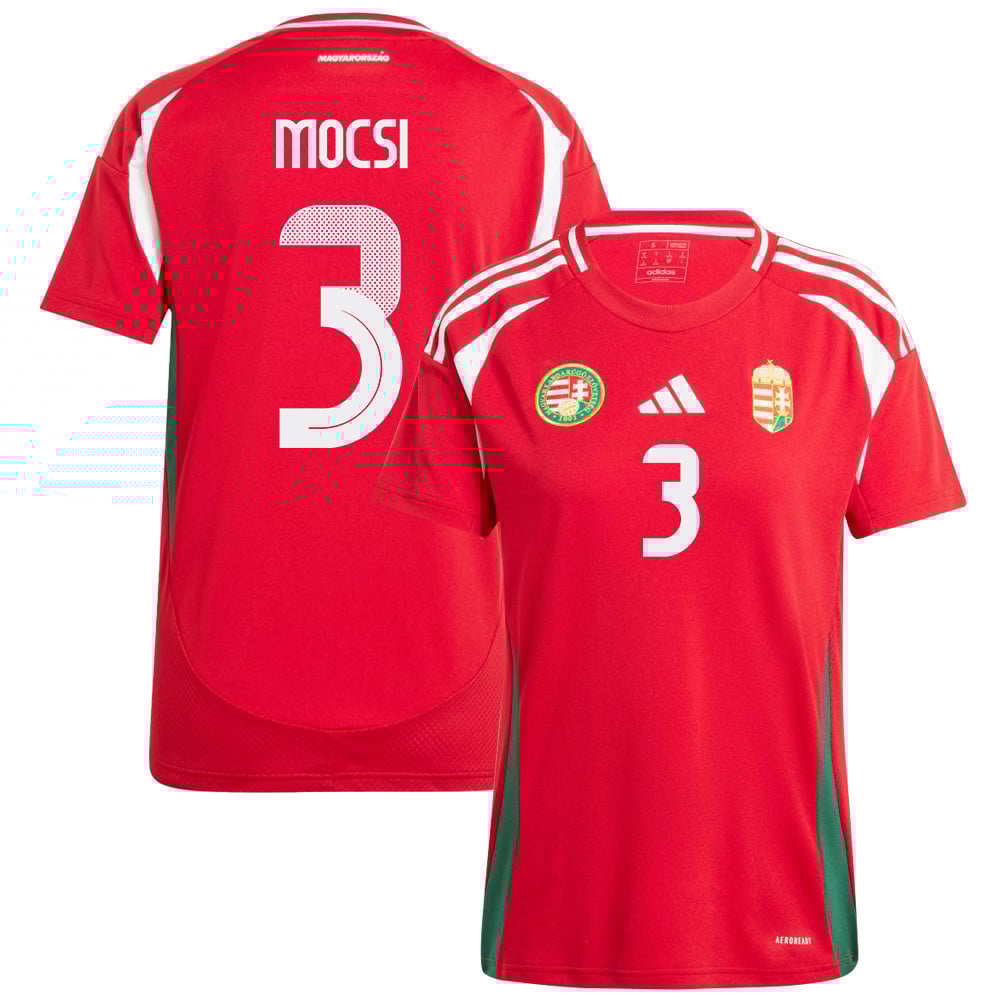 Attila Mocsi 3 Hungary National Team 2024/25 Home WOMEN Jersey - Red