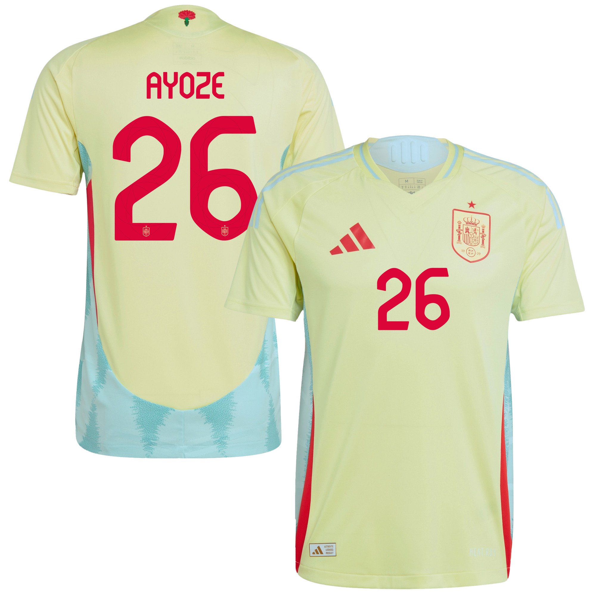 Ayoze Pérez 26 Spain National Team 2024 Away Men Jersey - Yellow
