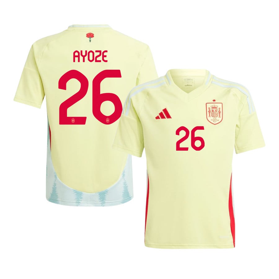Ayoze Pérez 26 Spain National Team 2024 Away YOUTH Jersey - Yellow
