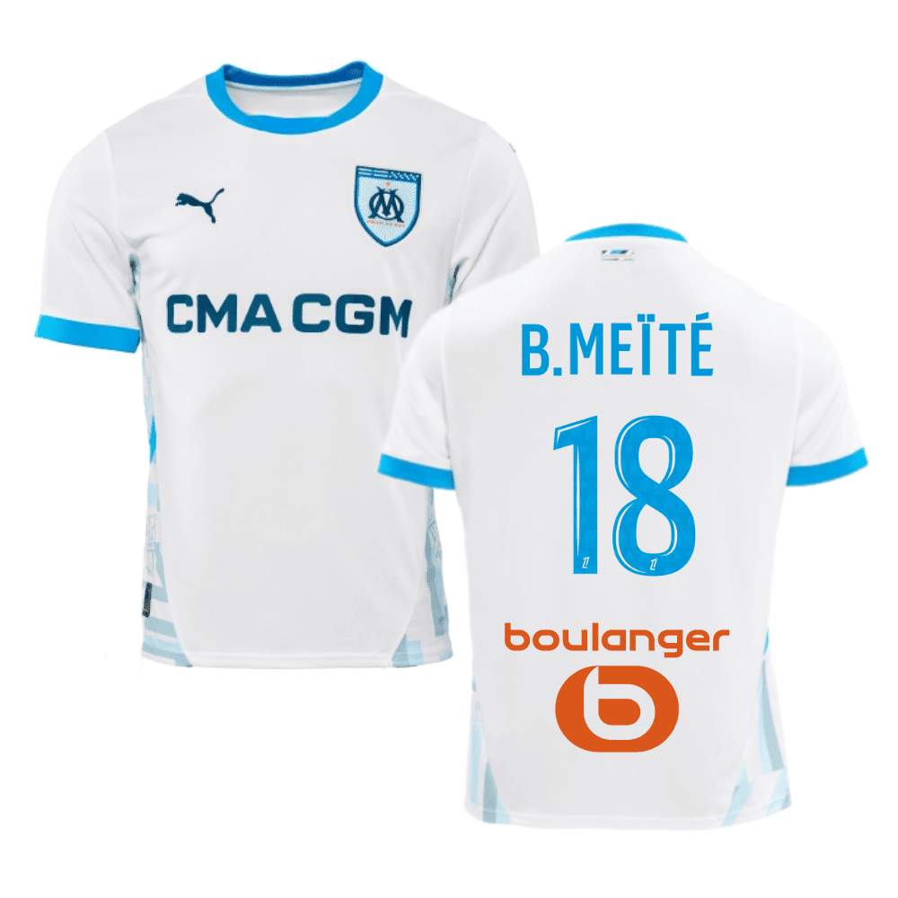 Bamo Meïté 18 Olympique de Marseille 2024/25 Home Men Jersey - White