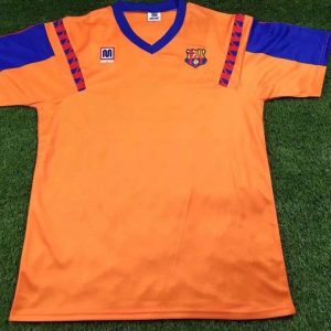 Barcelona 1991/92 Away Retro Men Jersey - Orange