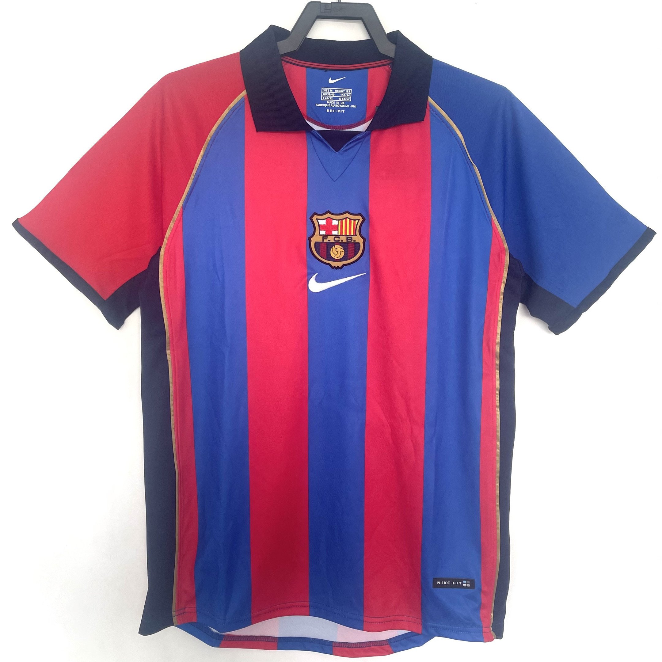 Barcelona 2001/02 Home Retro Men Jersey - Blue/Red