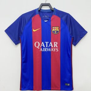 Barcelona 2016/17 Home Retro Men Jersey - Blue