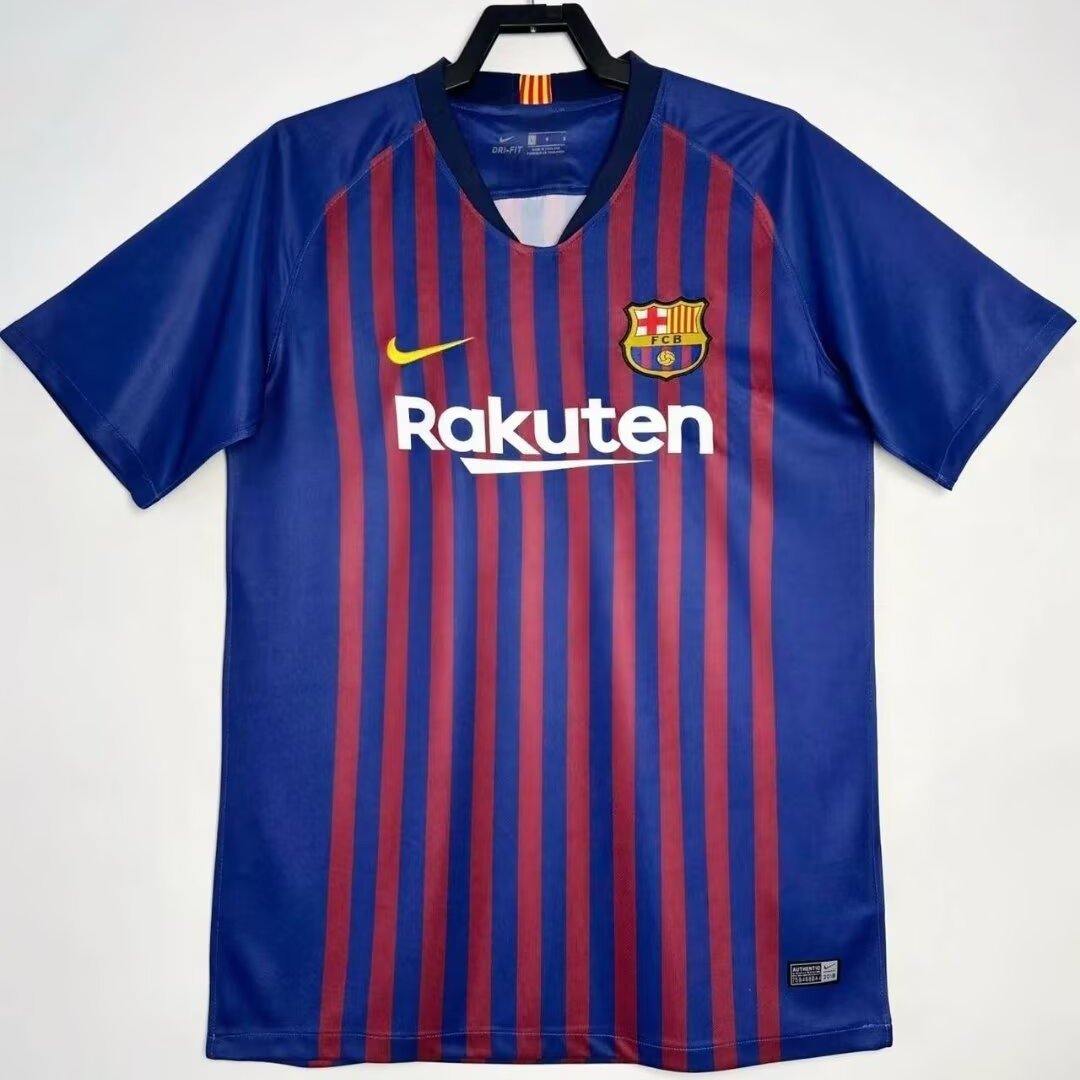 Barcelona 2018/19 Home Retro Men Jersey - Blue