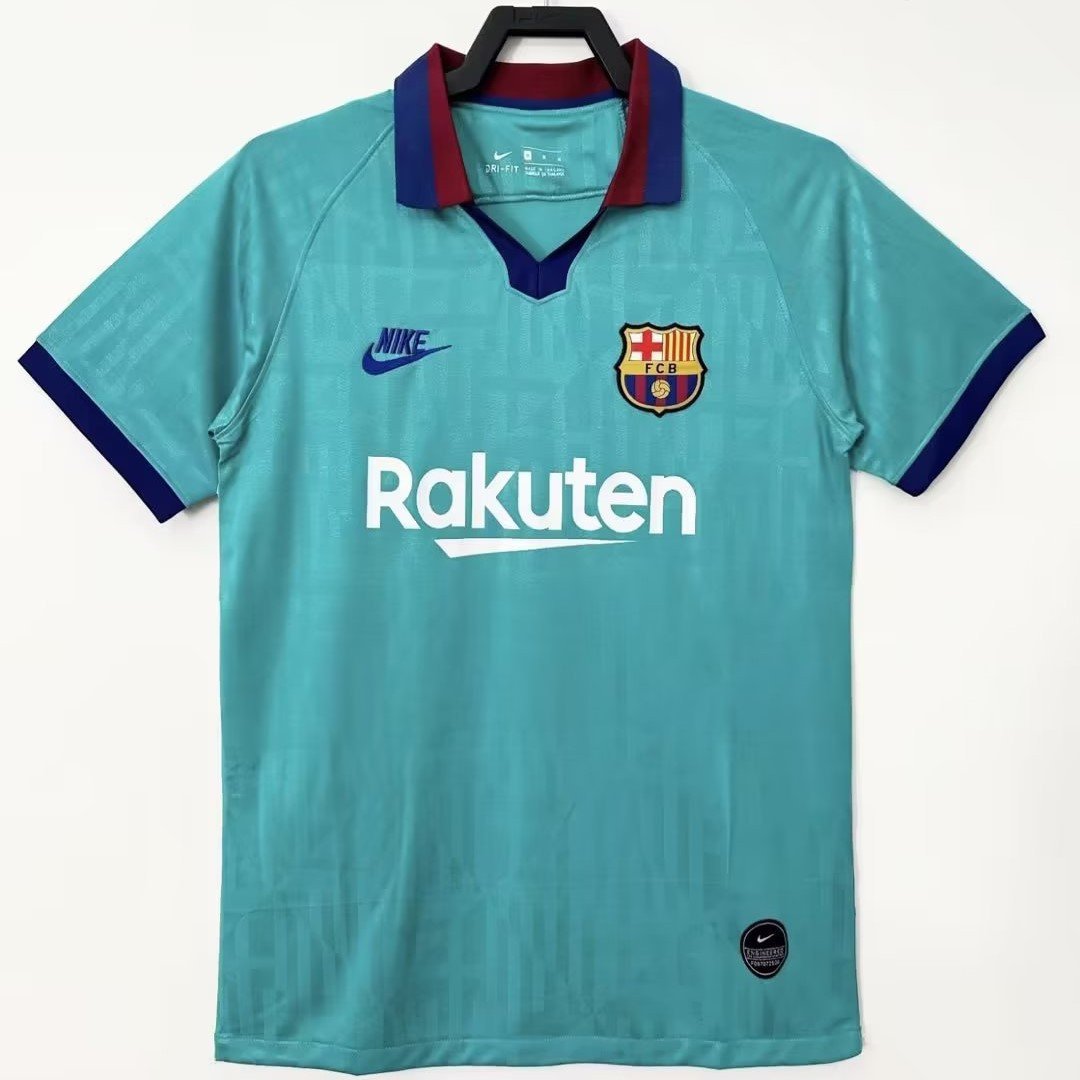 Barcelona 2019/20 Home Retro Men Jersey - Aqua