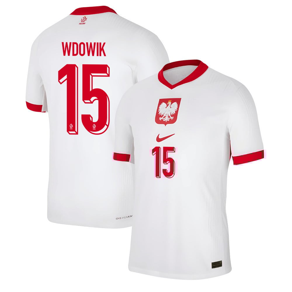 Bartłomiej Wdowik 15 Poland National Team 2024/25 Home Men Jersey - White