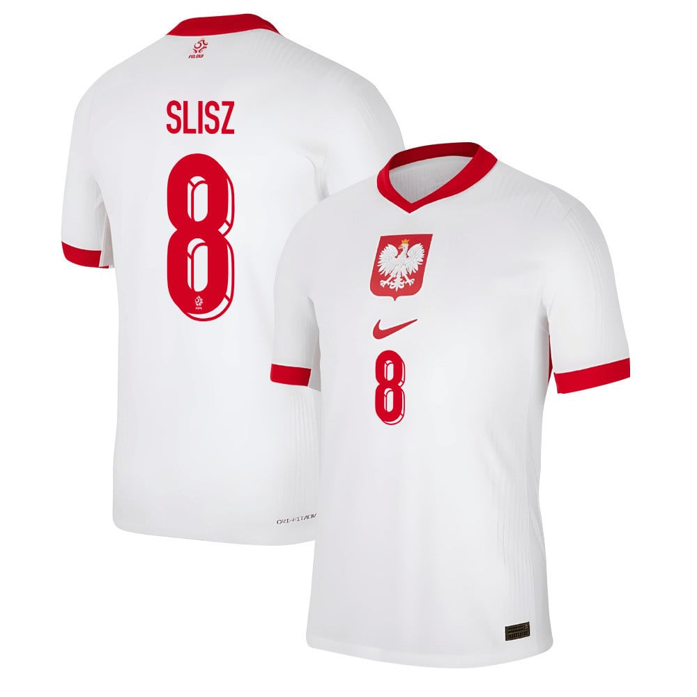 Bartosz Slisz 8 Poland National Team 2024/25 Home Men Jersey - White