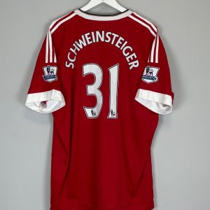 Bastian Schweinsteiger 31 Manchester United 2015/16 Home Men Retro Jersey - Red