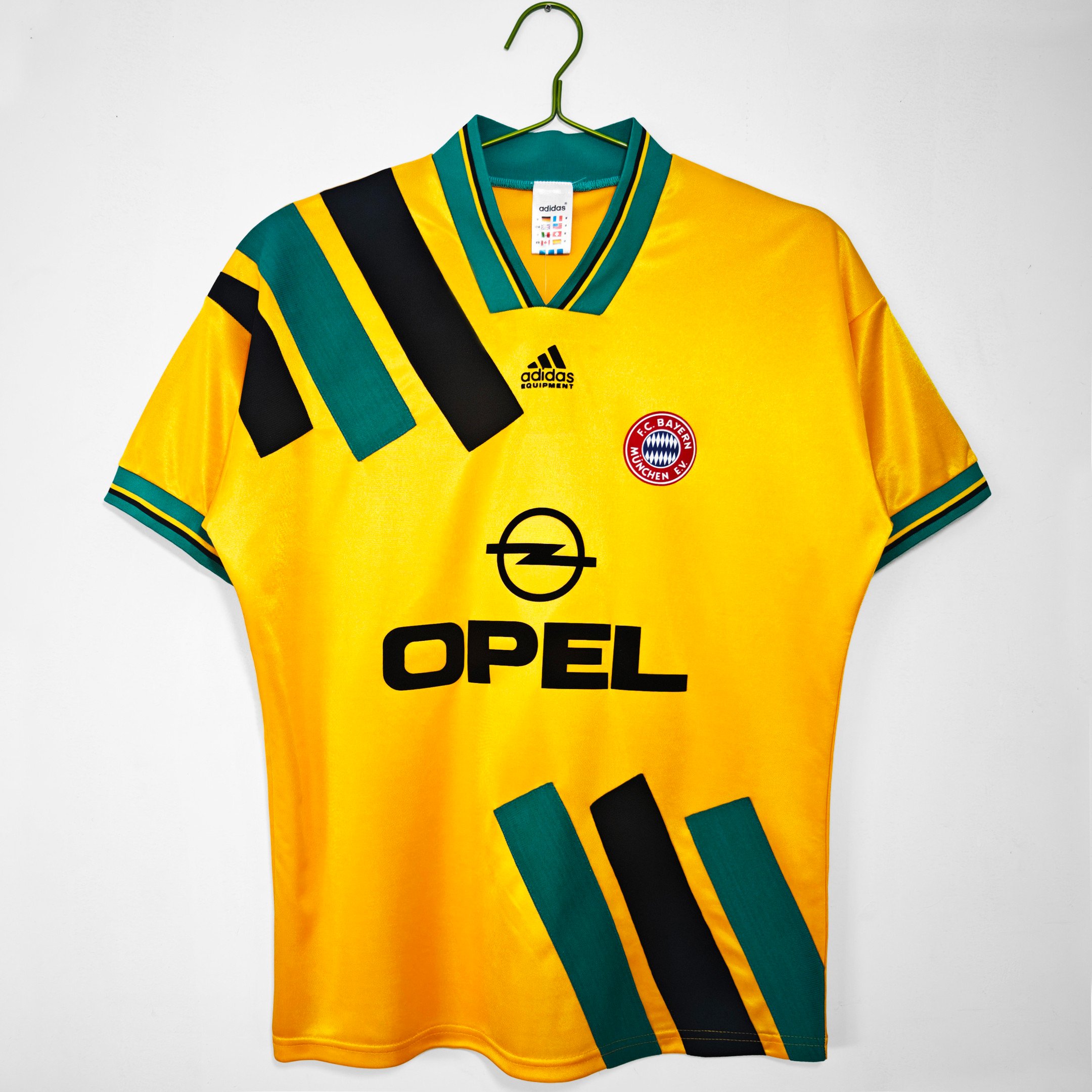 Bayern Munich 1993/95 Away Retro Men Jersey - Yellow