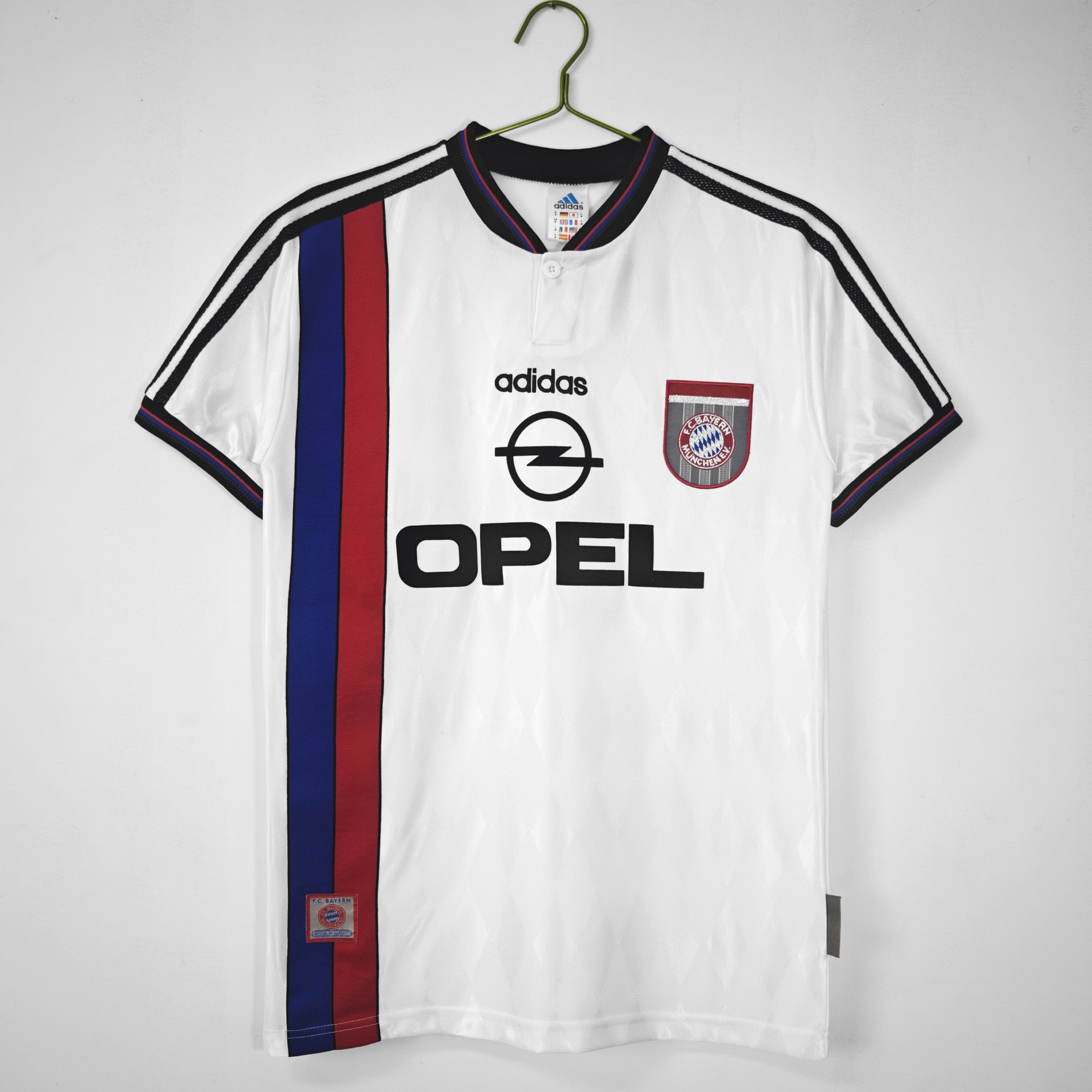 Bayern Munich 1996/98 Away Retro Men Jersey - White