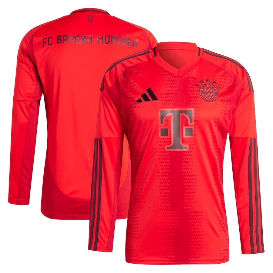 Bayern Munich 2024/25 Home Long Sleeve Men Jersey - Red