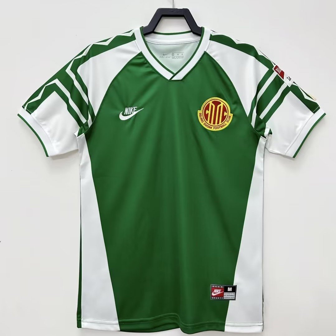 Beijing Guoan F.C. 1996 Home Retro Men Jersey - Green