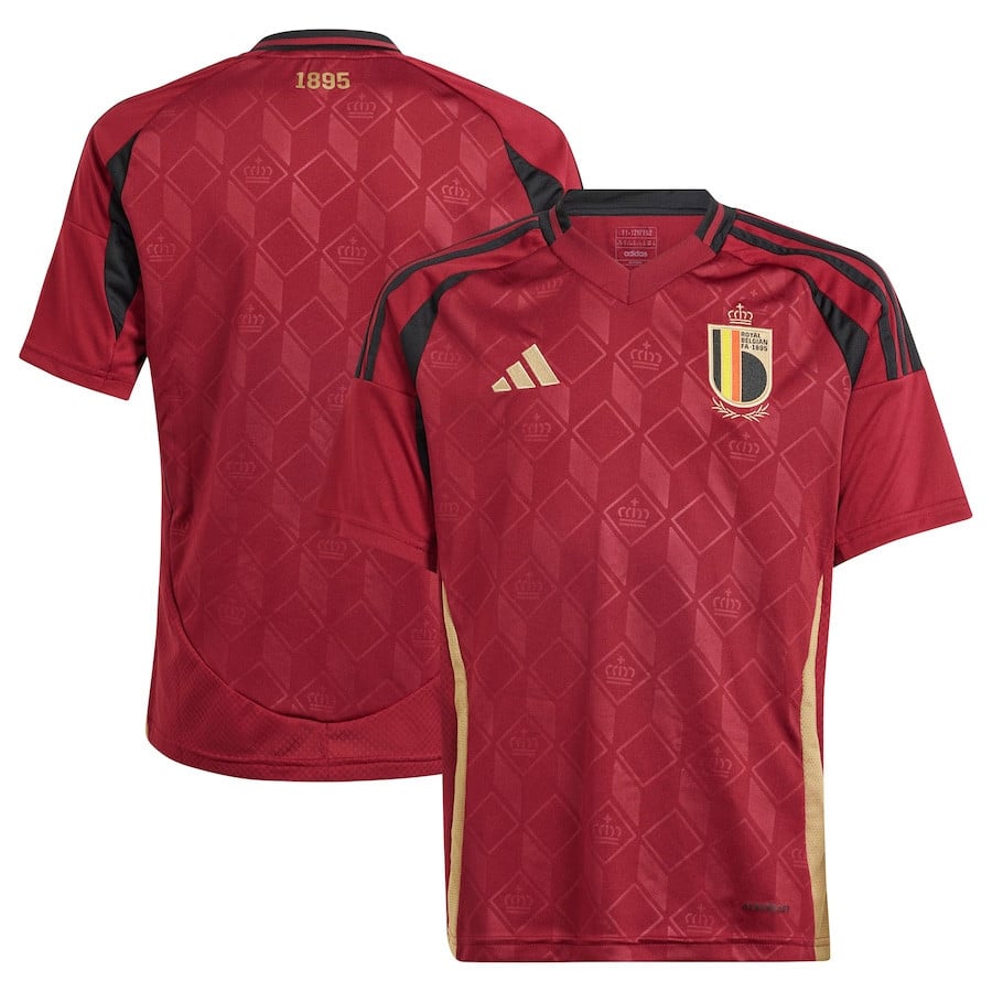 Belgium National Team 2024 Home YOUTH Jersey - Burgundy