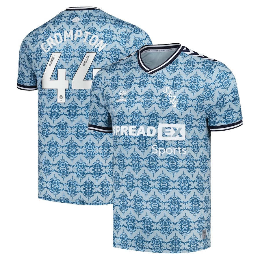 Ben Crompton 44 Sunderland A.F.C. 2024/25 Third Men Jersey - Dusty Blue