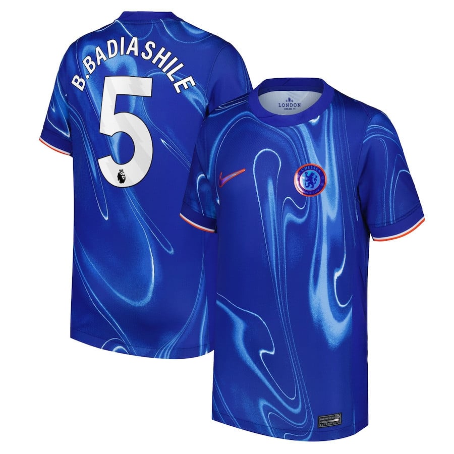 Benoît Badiashile 5 Chelsea 2024/25 Home YOUTH Jersey - Blue