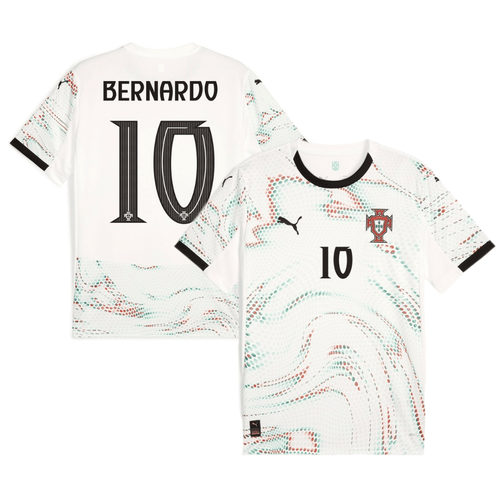 Bernardo Silva 10 Portugal National Team 2025/26 Away Men Jersey - White