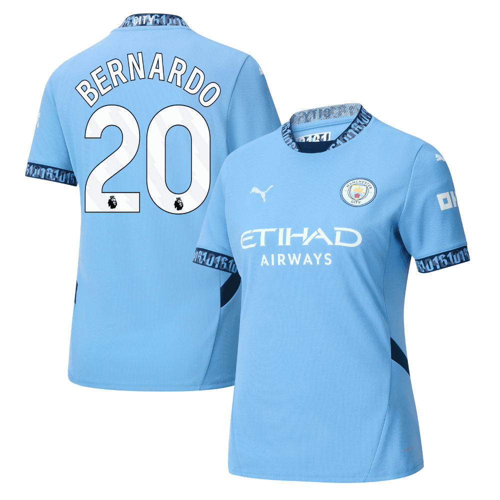 Bernardo Silva 20 Manchester City 2024/25 Home Women Jersey - Light Blue