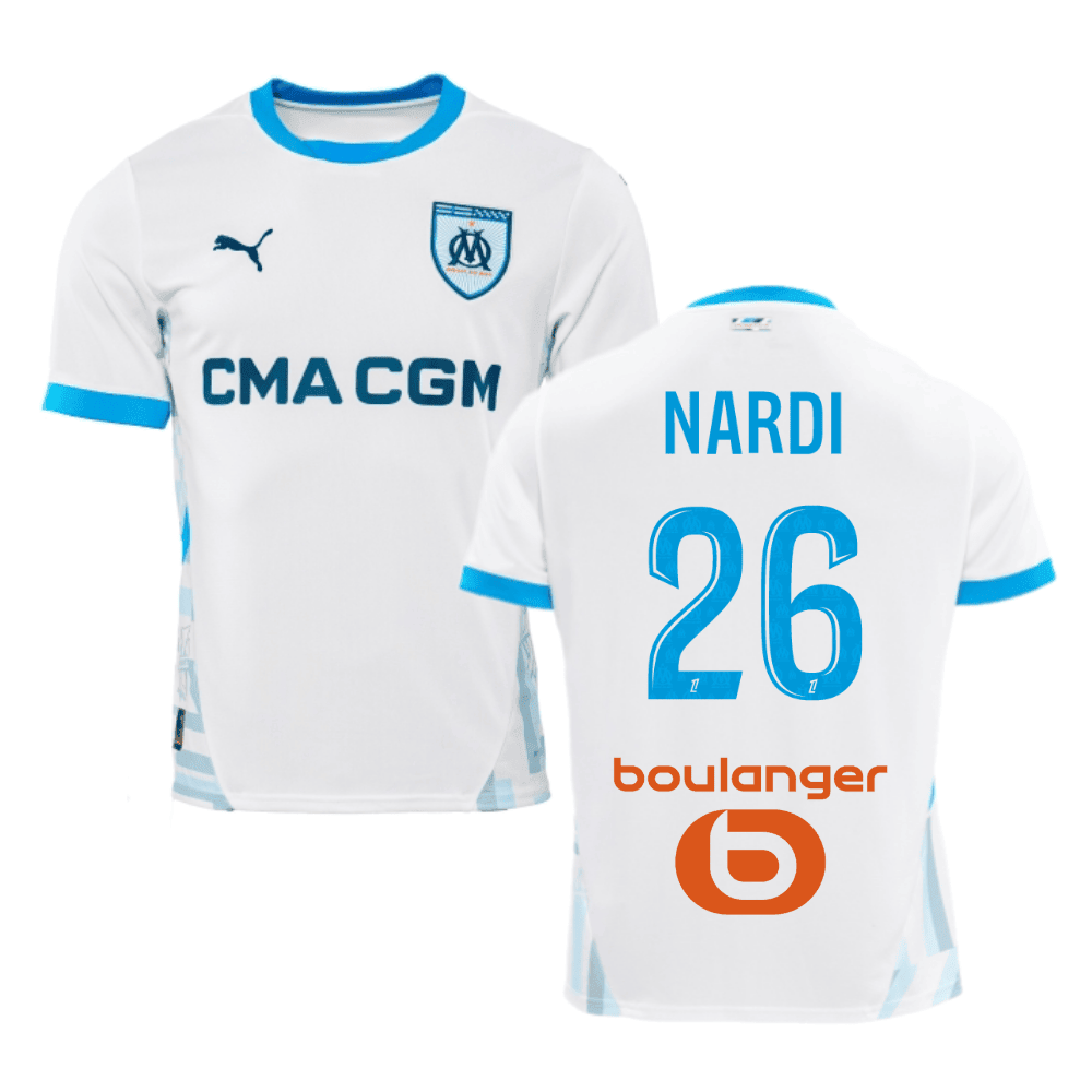 Bilal Nadir 26 Olympique de Marseille 2024/25 Home Men Jersey - White