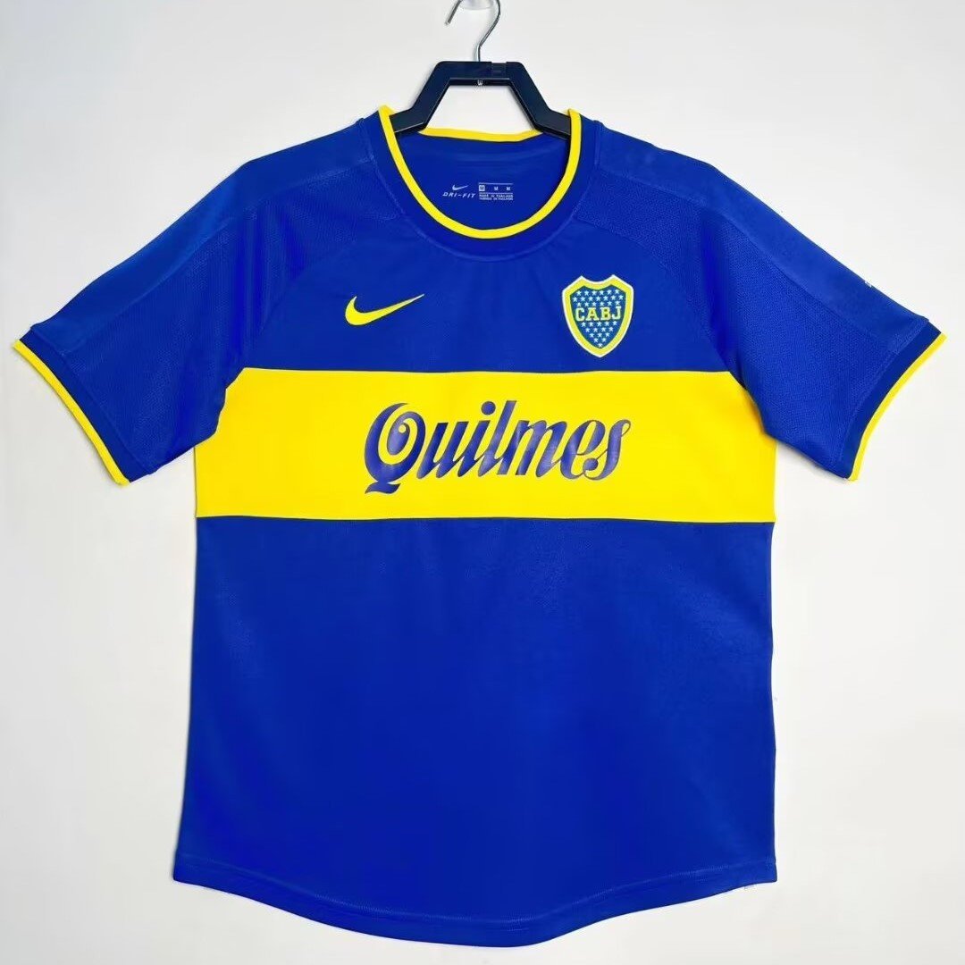 Boca Juniors 2000/01 Home Retro Men Jersey - Blue