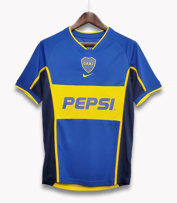 Boca Juniors 2002 Home Retro Men Jersey – Blue