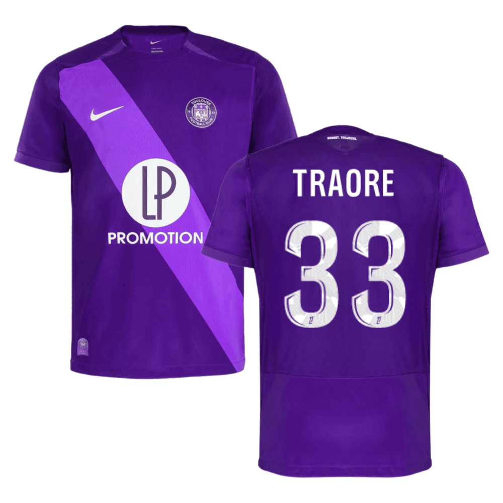 Bonota Traoré 33 Toulouse FC 2024/25 Home Men Jersey - Purple