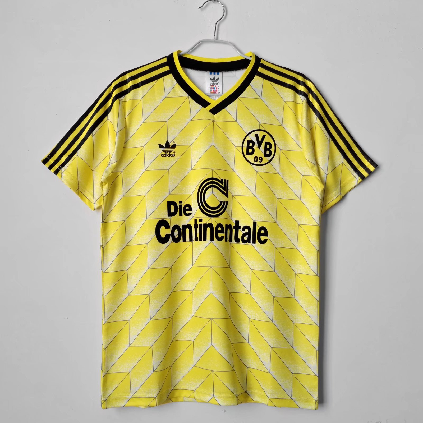 Borussia Dortmund 1988 Home Retro Men Jersey - Yellow
